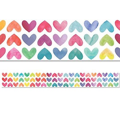 Hing Press Colorful Hearts Ez Border Bulletin Board Border Classroom Decor Multi