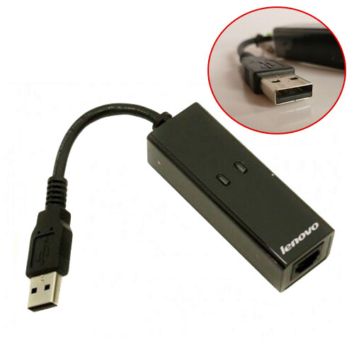 Lenovo USB External 56K Cat Modem Fax 43R1815 RD02-D400 Windows 7 8 10 XP Vista