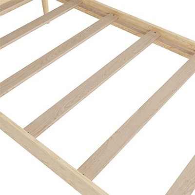 DHP Lorriana 14" Solid Pine Wood Platform Bed Frame Twin Size Natural