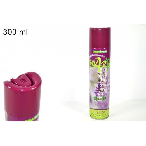 Deodorante Per Ambiente Spray Profumo Casa Fresco 300ml Fragranza Lavanda moc