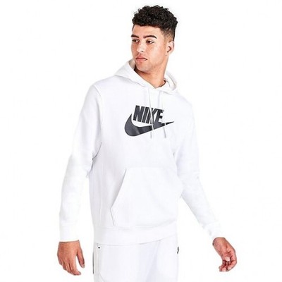 

Белая/черная флисовая толстовка с капюшоном с рисунком Nike Sportswear (BV2973 100), White/black