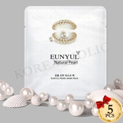 EUNYUL Natural Pearl Mask Pack 30ml x 5pcs Premium Facial Mask Sheets KOREA MADE