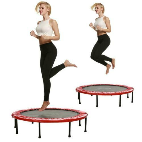 Trampolin Nr. 1 Indoor Minitrampolin mit Haltestange für Erwachsene Fitness