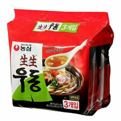 Nongshim Saeng Saeng Fresh Udon Noodle Soup (253g x 3Pcs) / Korean Food