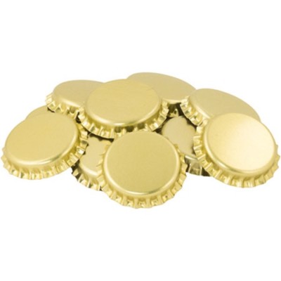 Gold Oxygen Absorbing Bottle Caps - 100 pcs - FREE SHIPPING!!!