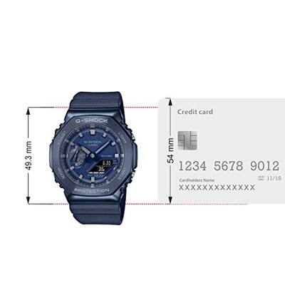 Pre-owned Casio G-shock Analog-digital Blue Dial Men Gm-2100n-2adr (g1162)