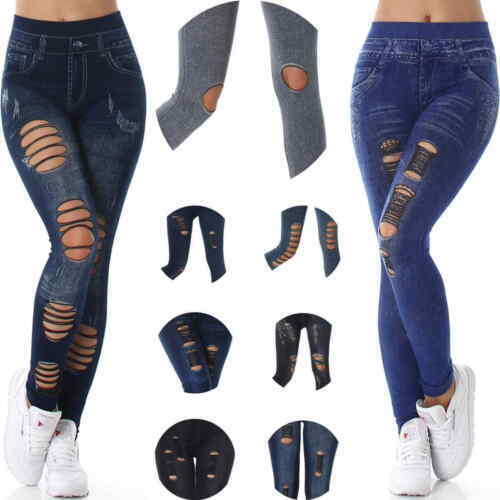 Gerissene Damen-Leggings