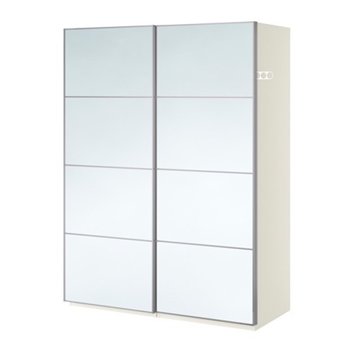 Wardrobe (IKEA/PAX) 2 sliding Mirror Doors; 150 CM wide X 63 cm Depth X