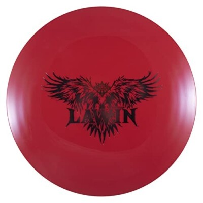 Divergent Discs Lawin - Max Grip Plstic Disc Golf Distance Driver (Red)