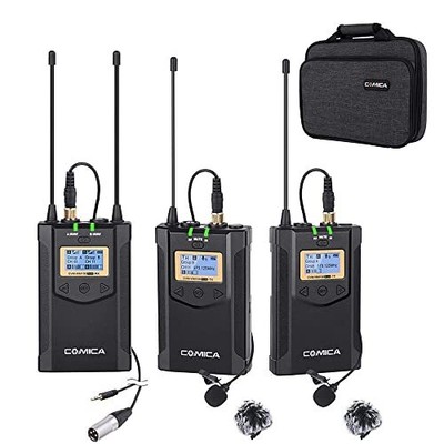 Cvmwm100plus Wireless Microphone System For Cameras Camcorders Smartphones Lapto