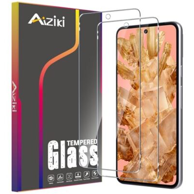 Aiziki [2 Pezzi Vetro Temperato per Google Pixel 8, HD Chiaro, Anti (f8P)