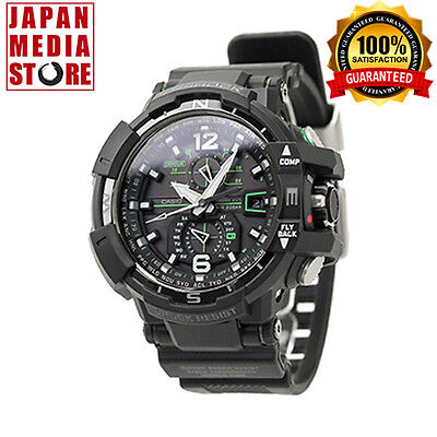 Pre-owned Casio G-shock Gw-a1100-1a3jf Sky Cockpit Solar Radio Men Watch Gw-a1100-1a3