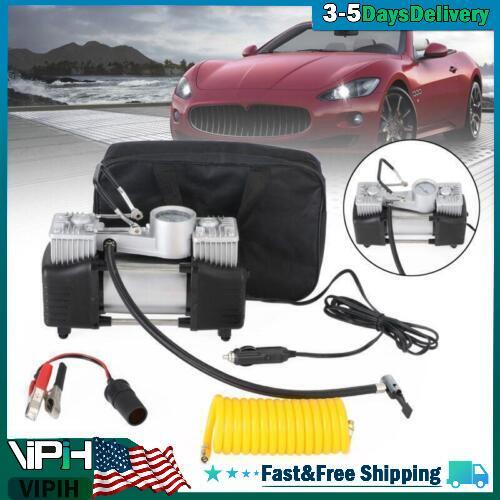 Heavy Duty Electric Air Tire Pump 12V Inflator Auto Car Truck Compressor 150PSI#