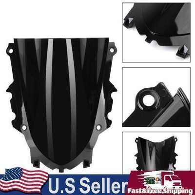 ABS Plastic Motorcycle Windshield WI WindScreen for Yamaha YZF R3 19-20 Black