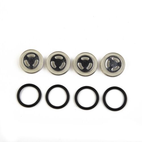 4set 18mm Motorcycle Bike Brake Master Cylinder Reservoir Sight Glass Len Gasket