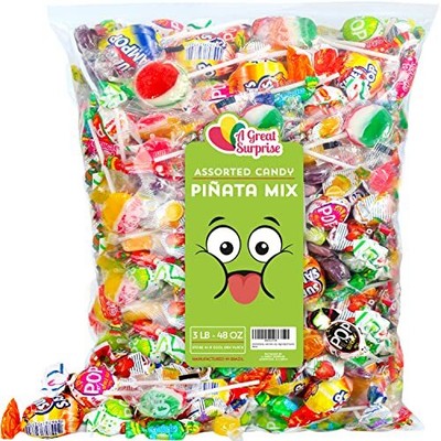 Pinata Candy Mix - 3 Lbs - Parade Throws Candy - Bulk Party Mix Candies For K...