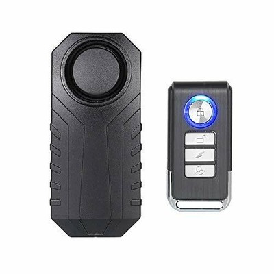 Lazmin Alarma de Bicicleta remota inal/ámbrica 113db Impermeable Alarma antirrobo Fuerte de Bicicleta Sensibilidad Ajustable Triciclo el/éctrico//Alarma de Seguridad de Puerta//Ventana