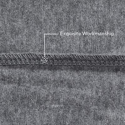 Oubonun 100% Jersey Cotton Body Pillow Cover with Zipper - Luxury Soft Removable