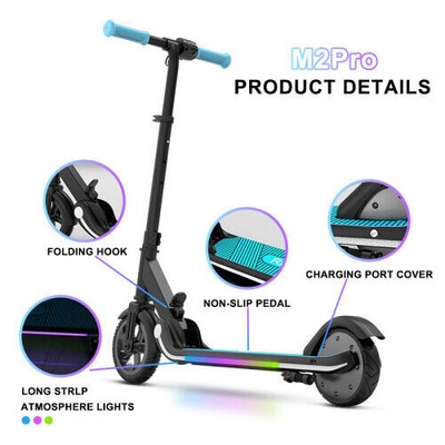 2 Wheel Scooter Transforming for Kids Boys Girls Adjustable Electric Scooter