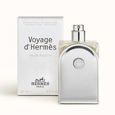 Voyage D'Hermes for Unisex Eau de Toilette Spray Refillable 3.3 oz