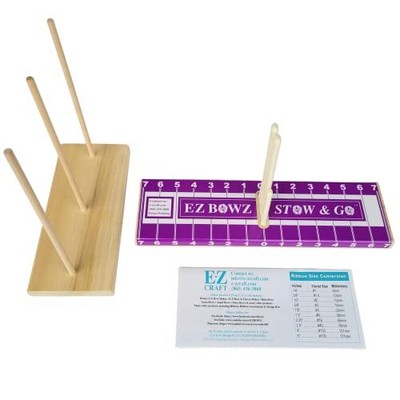 Ez Bowz Stow & Go Bow Maker With Detachable Spool Holder Easy Bow Making Tool Bo