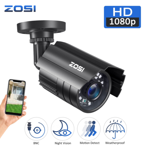 ZOSI 1080P HD 1920TVL Hybrid 4-in-1 TVI/CVI/AHD/960H CVBS CCTV Camera...