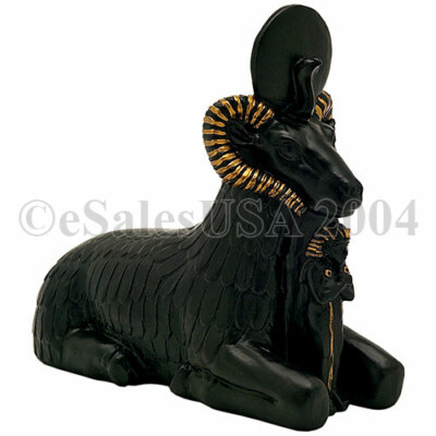 Ram Cabbalah Fraternal Freemasonry Zoroastrianism Hermes Trismegistus Statue Ra