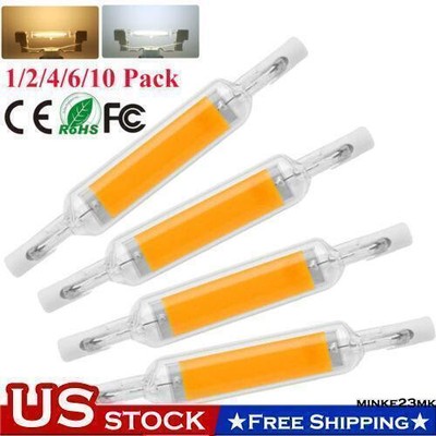 R7s LED Glass Tube Light Bulb Dimmable COB Bulb 78mm 118mm Replace Halogen Lamp