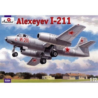 Amodel 72251 Plastic model airplane kit Scale 1:72 Alexeyev I-211 kits models