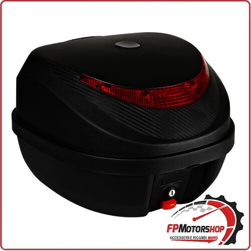 90417 T-BOX 31 LITRI BAULETTO PORTAPACCHI PORTAOGGETTI UNIVERSALE PER MOTO NERO