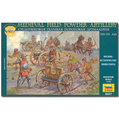 ZVEZDA 8027 Medieval Field Powder Artly 06 Model Kit 1:72