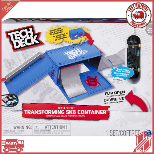 TECH DECK, Transforming SK8 Container Pro Modular (Edition May Vary), Multicolor