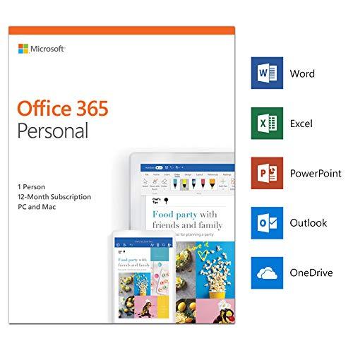 Microsoft Office 365 Personal 5 Geräte - 1 Nutzer - 1 Jahr Abo MS Office  DE