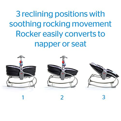 Tiny Love 3-in-1 Rocker Napper Luxe Black