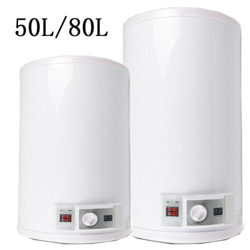 Elektrospeicher Warmwasserspeicher Boiler 50l/80l Elektroboiler Mit Led Temperat