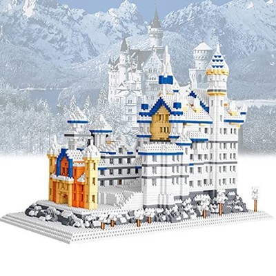 Nano Micro Blocks Swan Lake Castle Building Kit Mini Nano Diamond No.98