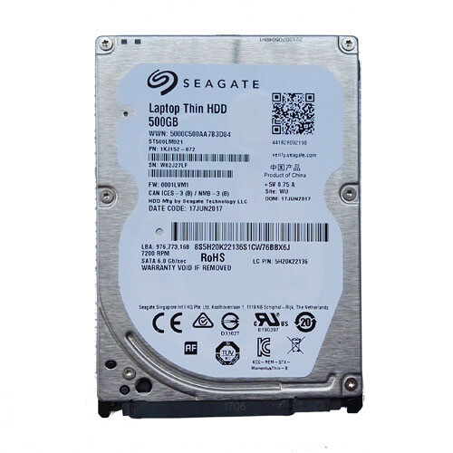 Seagate Laptop Thin HDD 2.5インチ内蔵HDD 500GB SATA 6.0Gb/s 7200rpm 32MB ST500LM021 d2ldlup Amazon.com: SEAGATE ST500LM021 Laptop Thin SATA III 7mm