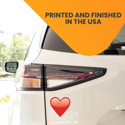 Magnet Me Up Red Heart Emoji Magnet Decal - Heavy Duty Magnet for Car Truck SUV