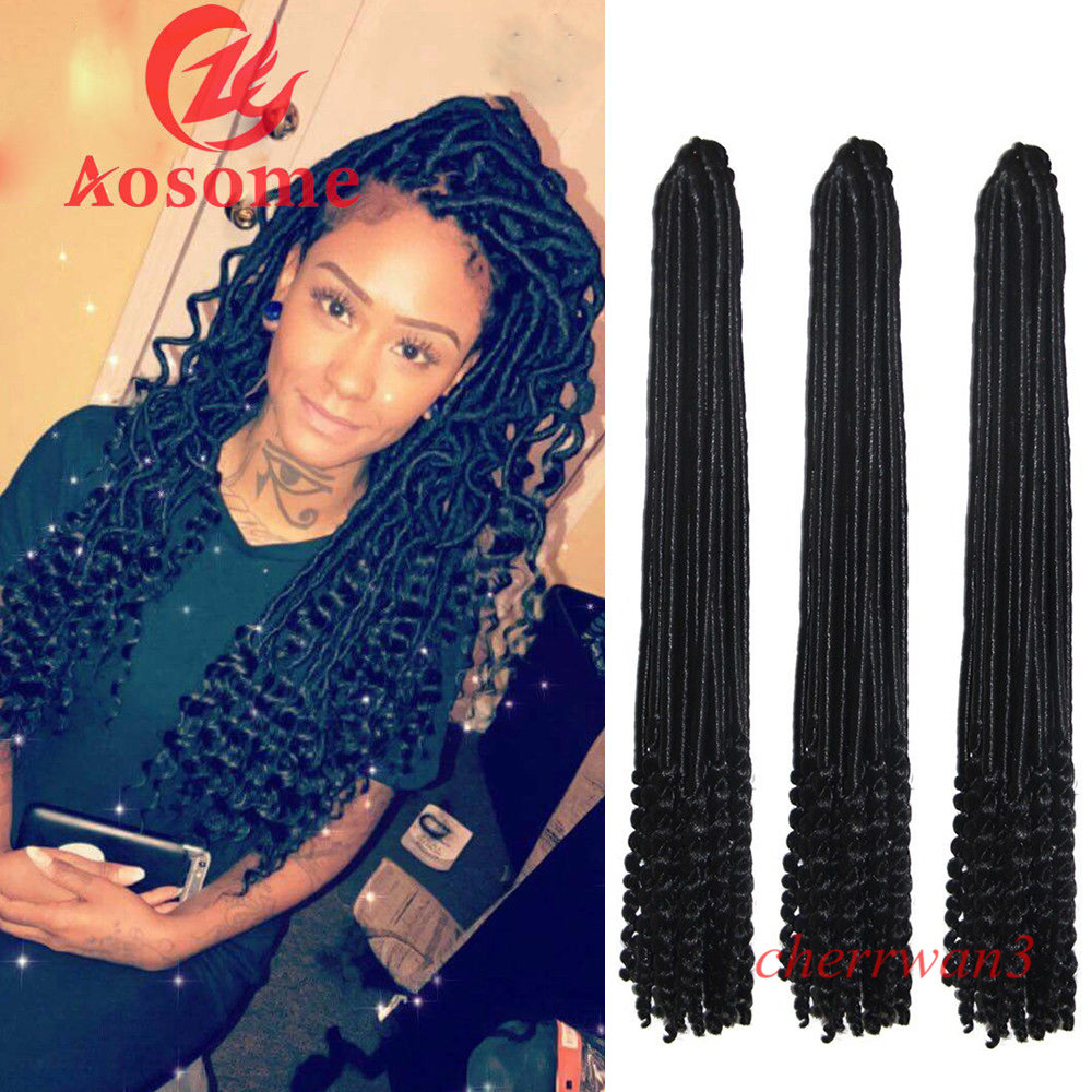 6 Packs 18 1b Synthetic Faux Locks Twist Braids Hollow Crochet
