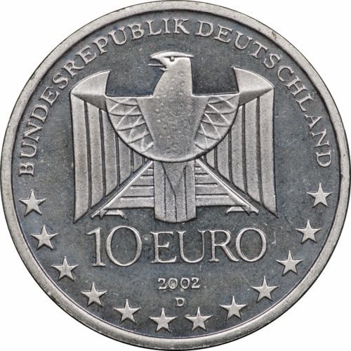 10-Euro-Gedenkmünzen der BRD aus Silber