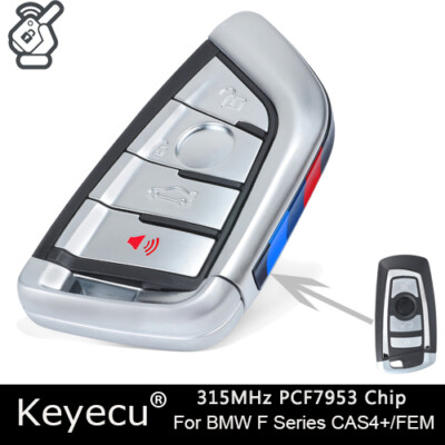 Modified Smart Remote key Fob 315MHz PCF7953 for BMW F Series CAS4+/ FEM 2010-19