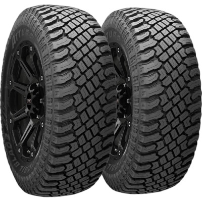 (QTY 2) 35x12.50R18LT Atturo Trail Blade X/T 123Q Load Range E Black Wall Tires