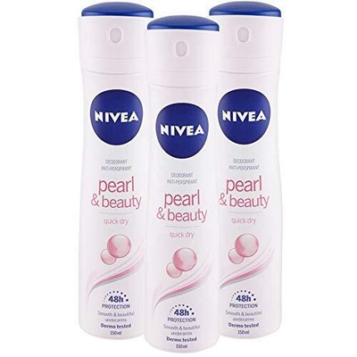 Longlasting 48 Hours Freshness Body Spray - Pearl & Beauty 3 Packs x 150 ML /...