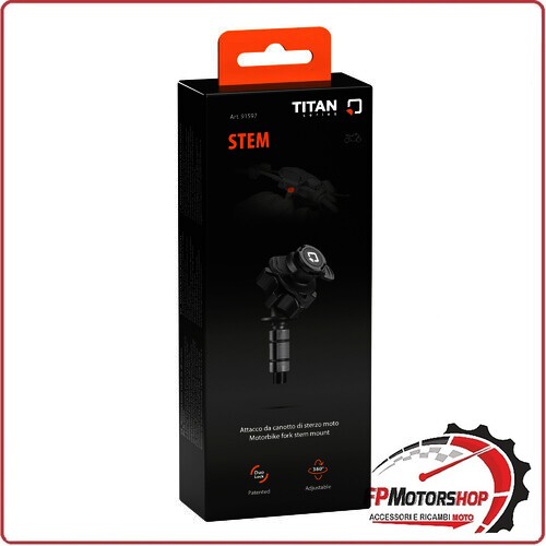 91597 TITAN STEM SUPPORTO PER CELLULARE CON ATTACCO PER CANOTTO DI STERZO MOTO