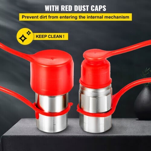 1/2" NPT Thread 1/2 Flat Face Hydraulic Quick Coupler Set Bobcat Skid Steer TL23