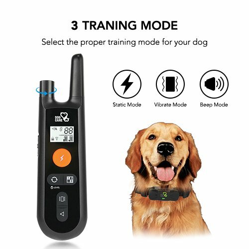 Aggressive Dog Whisperer Rechargeable Shock Training Collar Alpha Dog Teacher