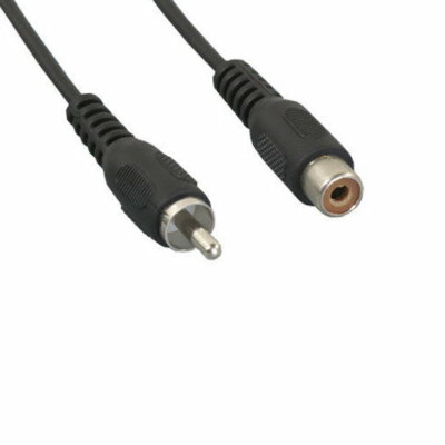 Kentek 6 ft Standard RCA Composite Video Cable Male to Female for DVD VCR Cam TV