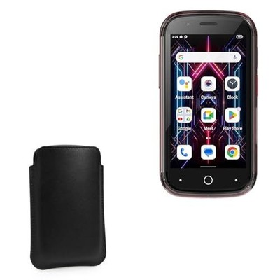 BoxWave Case Compatible with Unihertz Jelly Star - Genuine Leather Pouch, Slim 