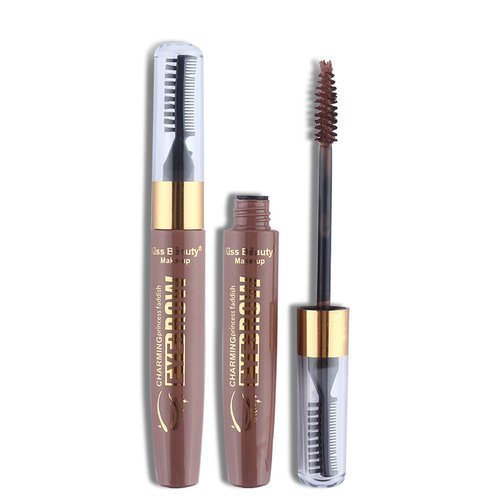 Kiss Beauty All Day Tinted Brown Eyebrow Mascara Dual Ended Tube Brush Comb NEW
