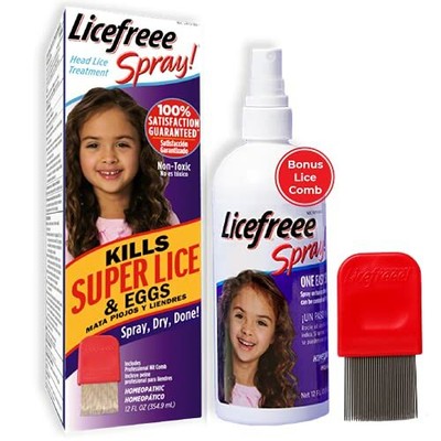 Family Size Lice Treatment For Kids & Adults Easy Use Lice Sp...